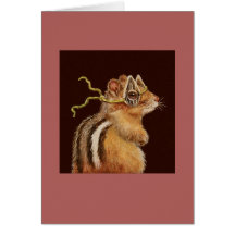 Trickie the chipmunk card