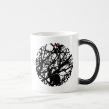 Trickster Rabbit in Briar Patch Coffee Mugs