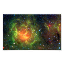 Trifid Nebula NASA Spitzer Photograph