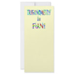 Trigonometry is Fun Rack Cards