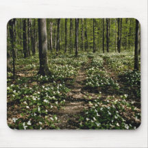 Trilliums, Morgan Arboretum, Montreal, Quebec Red Mousepads