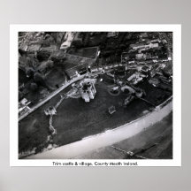Trim castle aerial photograph, Co. Meath Ireland Print