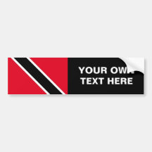 Trinidad and Tobago Flag Bumper Sticker