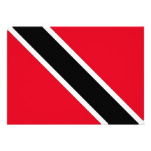 Trinidad and Tobago Flag Custom Invitation