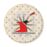 Trinidad And Tobago Flag Map 2.0 magnets