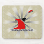 Trinidad And Tobago Flag Map 2.0 mousepads