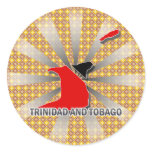 Trinidad And Tobago Flag Map 2.0 stickers