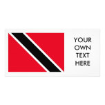 Trinidad and Tobago Flag Customized Photo Card
