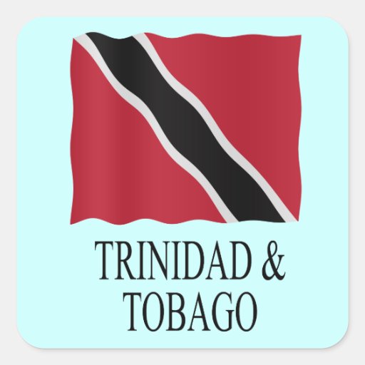 Trinidad and Tobago flag Vierkant Stickers