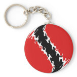 Trinidad and Tobago Gnarly Flag keychains