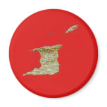 Trinidad and Tobago Map Magnet