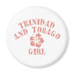 Trinidad and Tobago Pink Girl magnets