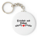 Trinidad and Tobago Tattoo Style keychains