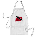 Trinidad and Tobago Waving Flag with Name aprons