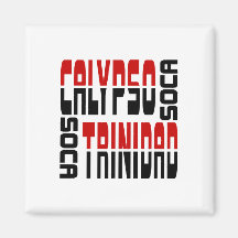 Trinidad Calypso Soca Cube Fridge Magnet