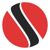 Trinidad Fisheye Flag Sticker
