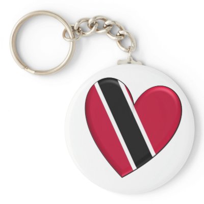 Trinidad Heart Flag Key Chains by WearFlags