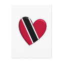 Trinidad Heart Flag postcards