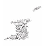 Trinidad map wording t-shirts
