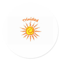 Trinidad Round Stickers