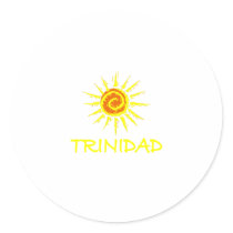 Trinidad Round Stickers