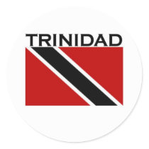 Trinidad Round Sticker