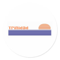 Trinidad Round Stickers