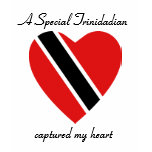 Trinidad & Tobago Flag Heart Custom T-Shirt