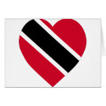 Trinidad & Tobago Flag Heart Greeting Card