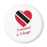 Trinidad & Tobago Flag Heart magnets
