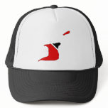Trinidad Tobago Flag Map full size hats
