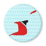 Trinidad Tobago Flag Map full size magnets