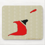 Trinidad Tobago Flag Map full size mousepads