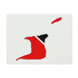 Trinidad Tobago Flag Map full size postcards