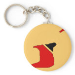 Trinidad Tobago flag map keychains