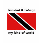 Trinidad & Tobago Flag + Map + Text T-Shirt