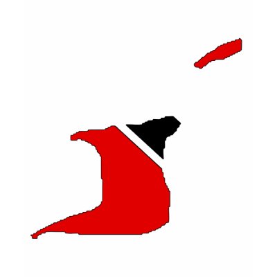 Trinidad Tobago flag map Tshirts by FlagStore