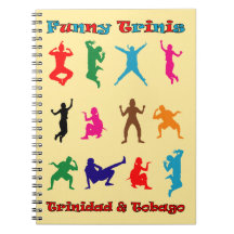 Trinidad & Tobago Funny Trinis Spiral Notebook