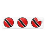 Trinidad Tobago quality Flag Circle bumper stickers