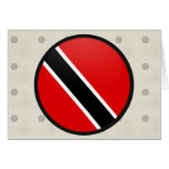 Trinidad Tobago quality Flag Circle cards