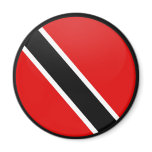 Trinidad Tobago quality Flag Circle magnets