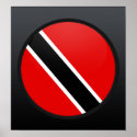 Trinidad Tobago quality Flag Circle posters