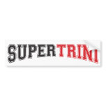 Trinidad & Tobago Slangtology - Super Trini bumper stickers