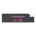 Trinidadians Rock - Cute Pink bumper stickers