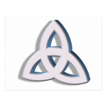 Trinité Bleu 3D Postcard