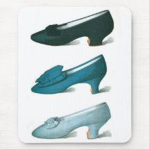 Trio of Blue Shoes Mouse Pad