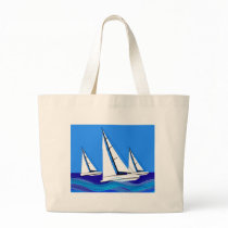 Trio of Sailboats Tote Bag