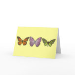Triple Butterfly Card
