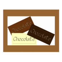 Triple Chocolate Recipe Card Postcards