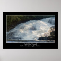 Triple Falls Waterfall Poster Print